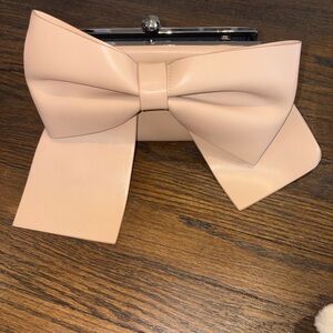 AKIRA Pink Bow clutch purse